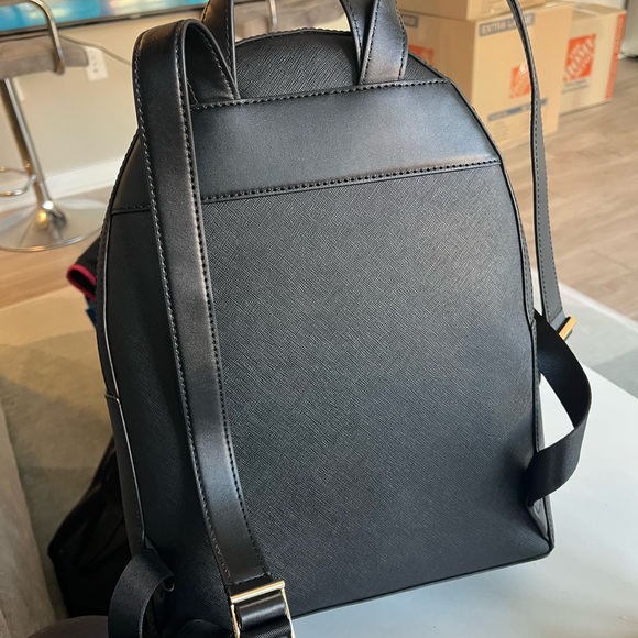 Michael Kors Black Saffiano Backpack with Gold Hardware - Picture 3 of 4